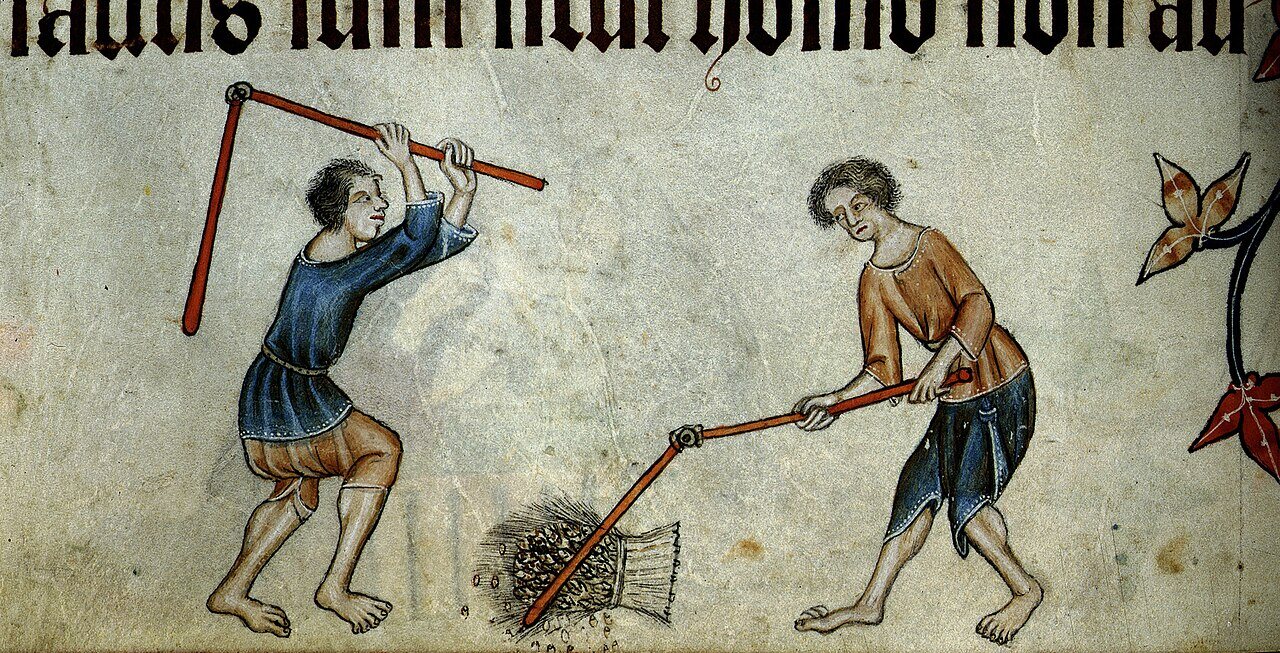 Threshing, f.74v