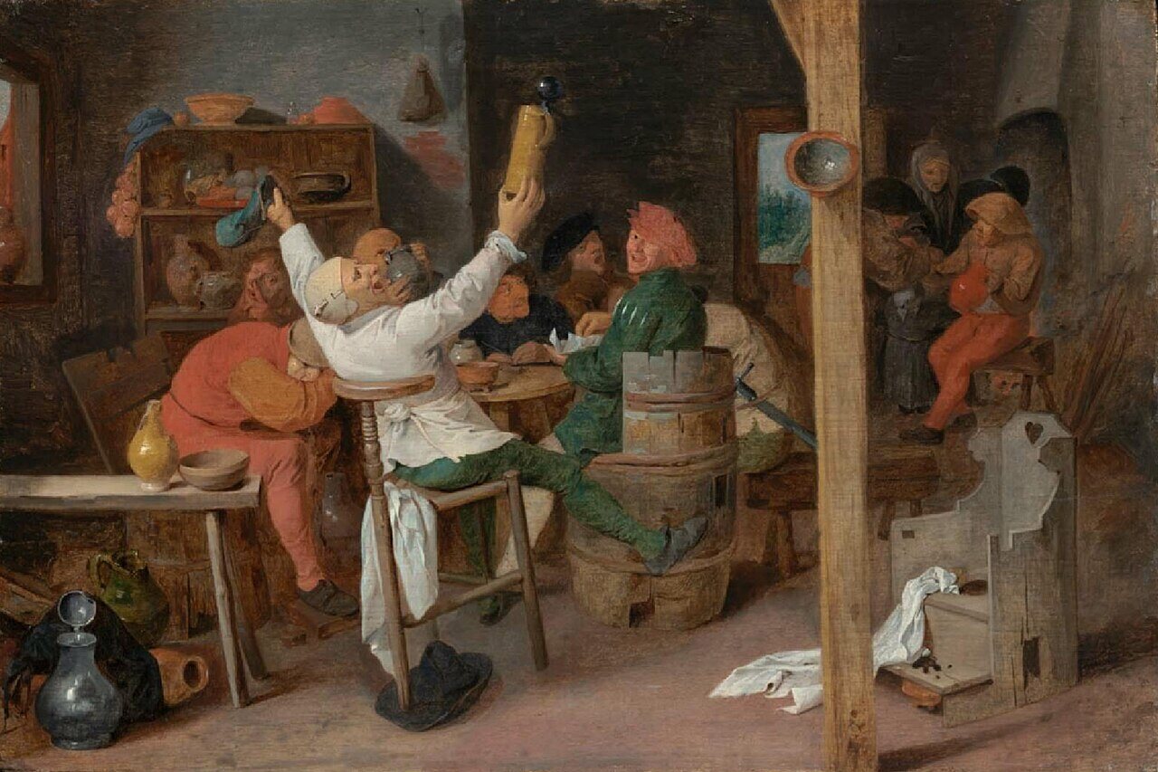 Brouwer, Peasants Carousing