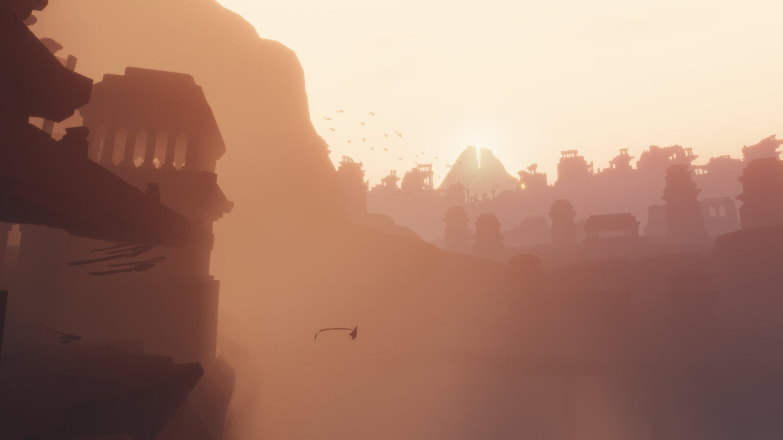 Journey: ruins in the haze
