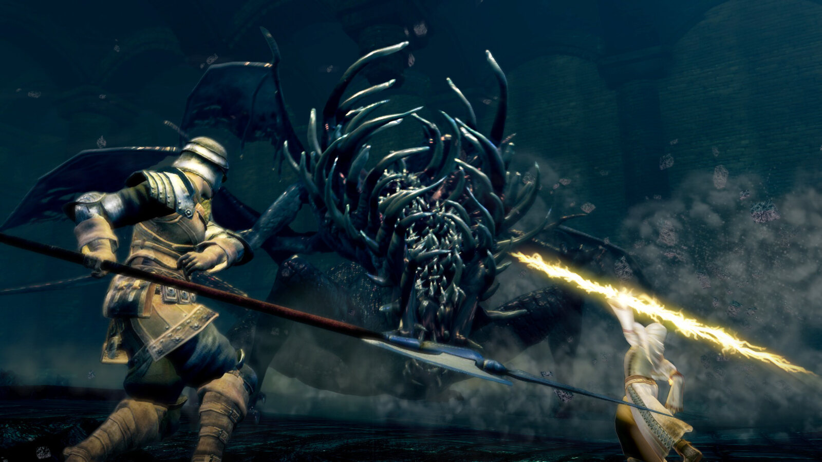 Dark Souls: a horned boss