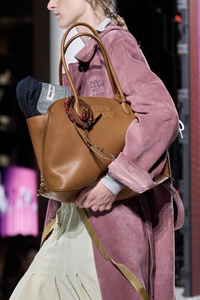 Miu Miu SS24 overstuffed bag