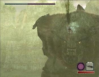 Shadow of the Colossus: climbing the first colossus