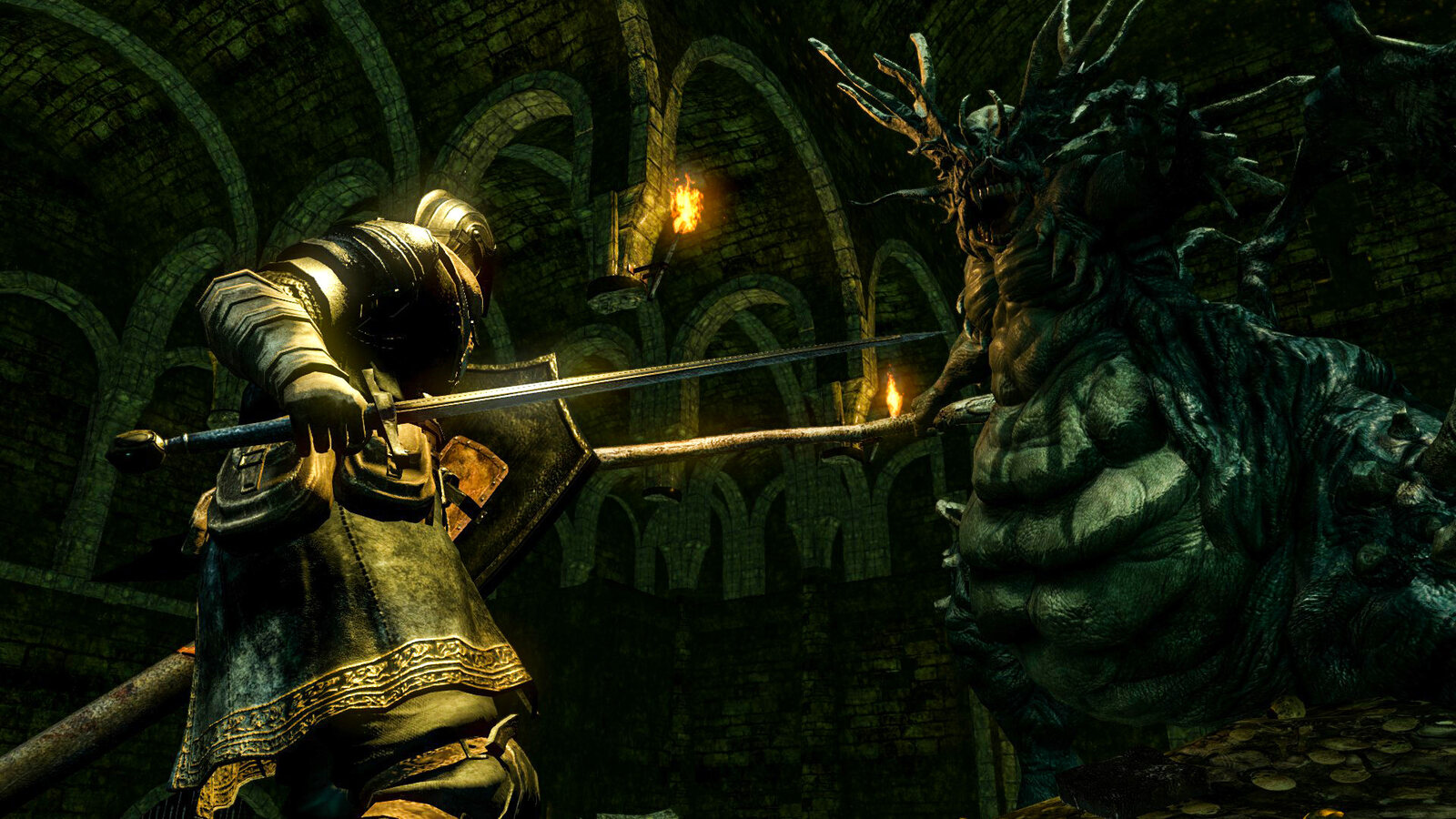 Dark Souls: a boss in the depths