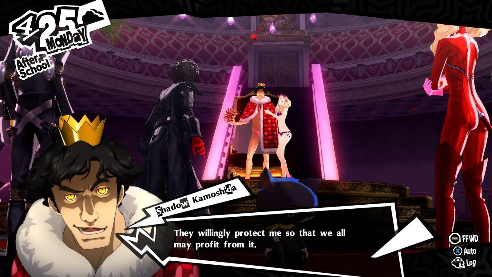 Persona 5 Royal: Palace dialogue